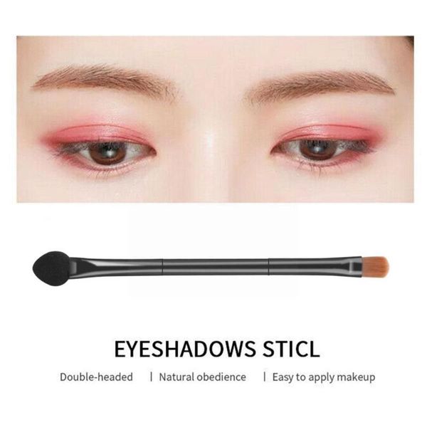 makeup brushes double-headed eyeshadow sponge head eye shadow cosmetic brush tools l3x0 
makeup brushes double-headed eyeshadow sponge head eye shadow cosmetic brush tools l3x0