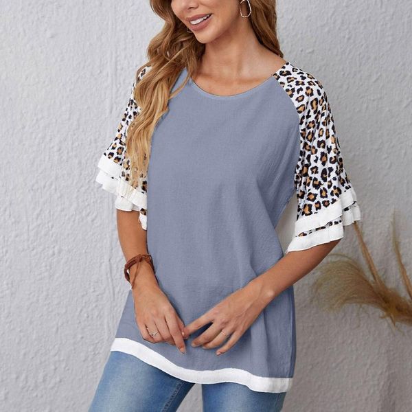 women's blouses & shirts blouse women casual leopard print plus size harajuku shirt o-neck flared half sleeve vintage clothes for, White
women's blouses & shirts blouse women casual leopard print plus size harajuku shirt o-neck flared half sleeve vintage clothes for, White