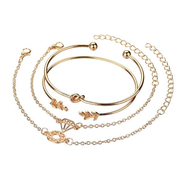 link, chain 4pcs/lot women's cute leaves hollow round openin bangles bracelets set temperament jewelry fashion holiday gift, Black
link, chain 4pcs/lot women's cute leaves hollow round openin bangles bracelets set temperament jewelry fashion holiday gift, Black