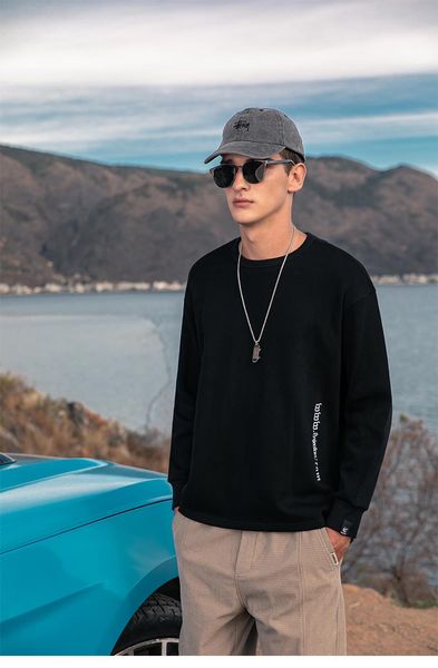 men's hoodies & sweatshirts 4473 fall 2021 pullover blouse casual simple round neck, Black
men's hoodies & sweatshirts 4473 fall 2021 pullover blouse casual simple round neck, Black