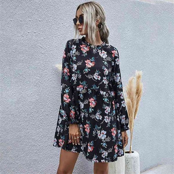 autumn spring dress casual ladies floral flower print black long sleeve loose fit dresses fall clothes for women 2021 fashion, Black;gray
autumn spring dress casual ladies floral flower print black long sleeve loose fit dresses fall clothes for women 2021 fashion, Black;gray