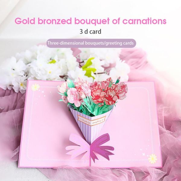 greeting cards 1pc festive card -up flowers carnation 3d ouquet creative blessing thanksgiving gifts
greeting cards 1pc festive card -up flowers carnation 3d ouquet creative blessing thanksgiving gifts