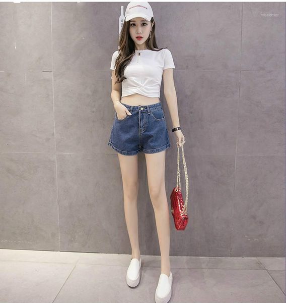 denim shorts female summer middle waist thin loose women wide leg pants students lq0128 women's jeans, Blue
denim shorts female summer middle waist thin loose women wide leg pants students lq0128 women's jeans, Blue