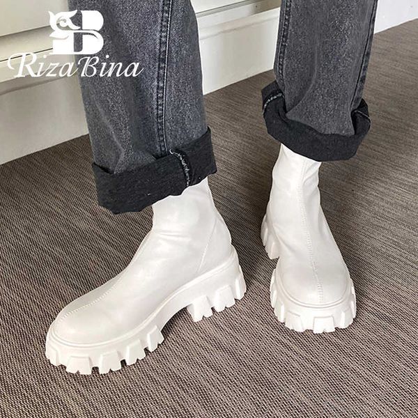 rizabina size 34-41 women ankle boots 2022 platform leather winter shoes woman warm fur high heels short boots footwear 210911, Black
rizabina size 34-41 women ankle boots 2022 platform leather winter shoes woman warm fur high heels short boots footwear 210911, Black