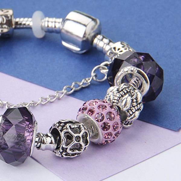 link, chain 2021 style bracelet, alloy large hole beads, white peach heart beads gift, Black
link, chain 2021 style bracelet, alloy large hole beads, white peach heart beads gift, Black