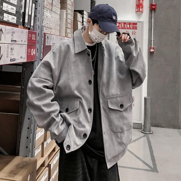 men's jackets 2021 spring and autumn youth loose large size solid color corduroy multi-pocket tooling jacket fashion casual top, Black;brown
men's jackets 2021 spring and autumn youth loose large size solid color corduroy multi-pocket tooling jacket fashion casual top, Black;brown