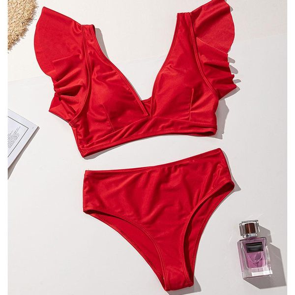 two-piece suits bikini 2021 ruffle swimwear woman swimsuit push up biquini set two piece high-waist bathing suit print floral beachwear
two-piece suits bikini 2021 ruffle swimwear woman swimsuit push up biquini set two piece high-waist bathing suit print floral beachwear