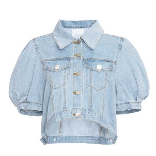 women's jackets 4xlsummer vintage puff sleeve denim jacket women lapel single breasted washed short coat, Black;brown
women's jackets 4xlsummer vintage puff sleeve denim jacket women lapel single breasted washed short coat, Black;brown