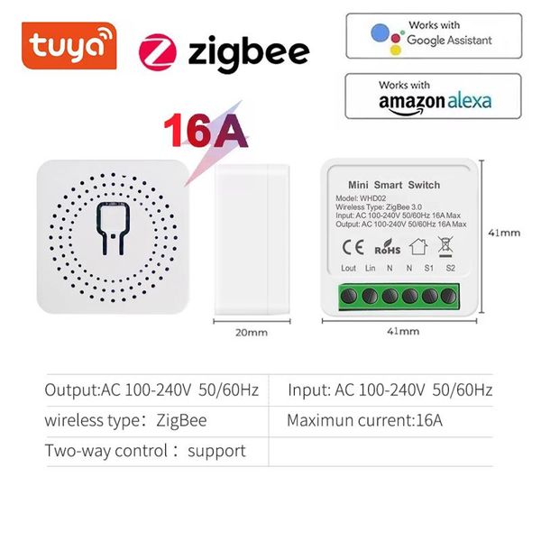 smart home control 1/10pcs zigbee tuya switch ac100-240v 10/16asmart life app remote voice work with alexa google
smart home control 1/10pcs zigbee tuya switch ac100-240v 10/16asmart life app remote voice work with alexa google