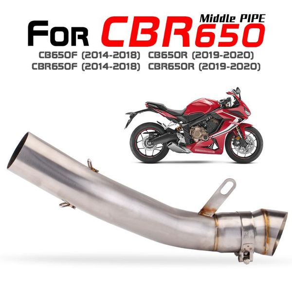 motorcycle exhaust system suitable for cbr650r 650f cb650f mid-section pipe modification
motorcycle exhaust system suitable for cbr650r 650f cb650f mid-section pipe modification