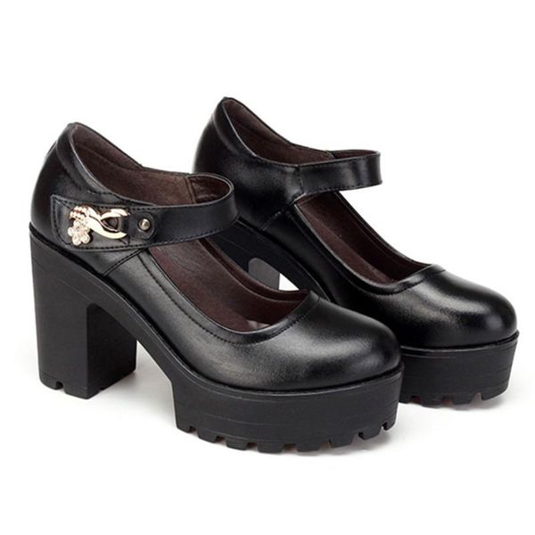 dress shoes genuine leather women block heel platform pumps spring 2021 high heels mary jane mother shoe, Black
dress shoes genuine leather women block heel platform pumps spring 2021 high heels mary jane mother shoe, Black