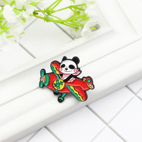 pins, brooches panda pilot enamel brooch red plane cute animal lapel pin creative badge for boys and girls, Gray
pins, brooches panda pilot enamel brooch red plane cute animal lapel pin creative badge for boys and girls, Gray