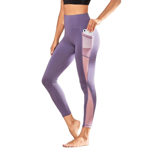 yoga pants high waist purple sport leggings elastic fitness with pocket training running clothes outfits, White;red
yoga pants high waist purple sport leggings elastic fitness with pocket training running clothes outfits, White;red