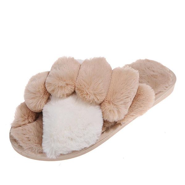slippers 2021 women furry warm faux fur cross colorful winter shoes female fashion slides soft plush girls home cotton slipper, Black
slippers 2021 women furry warm faux fur cross colorful winter shoes female fashion slides soft plush girls home cotton slipper, Black
