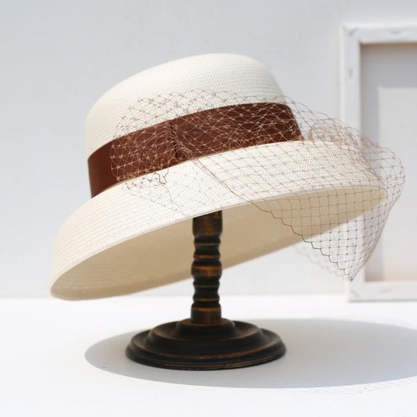 stingy brim hats french business hat vintage hepburn style sunscreen vacation wide sunshade straw mesh banquet fashion, Blue;gray
stingy brim hats french business hat vintage hepburn style sunscreen vacation wide sunshade straw mesh banquet fashion, Blue;gray