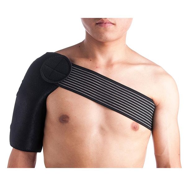 men shoulder support strap care single back sbr brace guard basketball boxing wrap belt band pads black bandage, Black;blue
men shoulder support strap care single back sbr brace guard basketball boxing wrap belt band pads black bandage, Black;blue