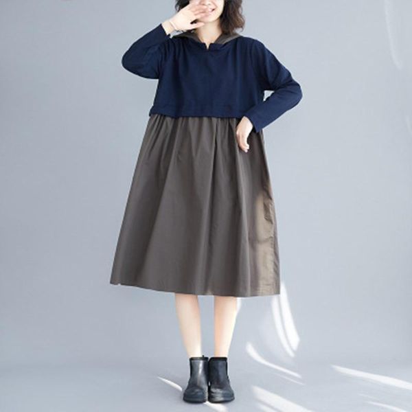 casual dresses long sleeve plus size cotton vintage hoodie women loose spring autumn elegant party dress clothes adies rb119, Black;gray
casual dresses long sleeve plus size cotton vintage hoodie women loose spring autumn elegant party dress clothes adies rb119, Black;gray