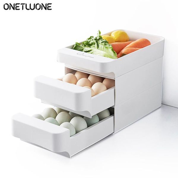 storage bottles & jars 3-layer drawer type kitchen container egg box vegetable display holder food containers
storage bottles & jars 3-layer drawer type kitchen container egg box vegetable display holder food containers