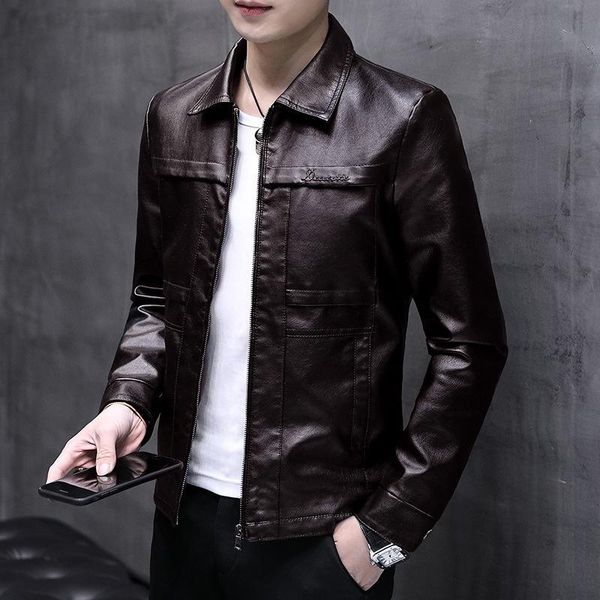 men's jackets autumn pu leather men brand korean slim fit mens casual bomber jacket stand collar windbreaker coat male kk3118, Black;brown
men's jackets autumn pu leather men brand korean slim fit mens casual bomber jacket stand collar windbreaker coat male kk3118, Black;brown