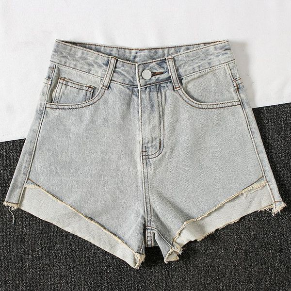women's shorts cgc 2021 summer vintage high waist jeans women casual korean style loose denim female chic wide leg bottom, White;black
women's shorts cgc 2021 summer vintage high waist jeans women casual korean style loose denim female chic wide leg bottom, White;black