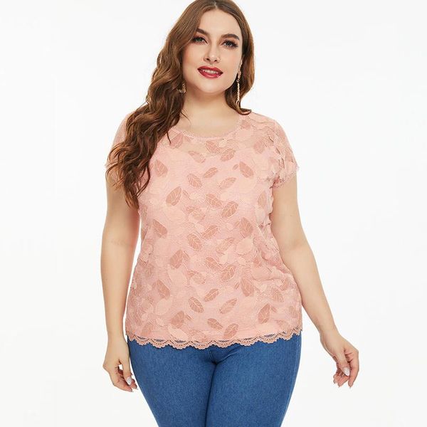 plus size t-shirt 2021 summer women short sleeve pink lace and blouset fashion ladies casual clothes womens hollow, Black
plus size t-shirt 2021 summer women short sleeve pink lace and blouset fashion ladies casual clothes womens hollow, Black