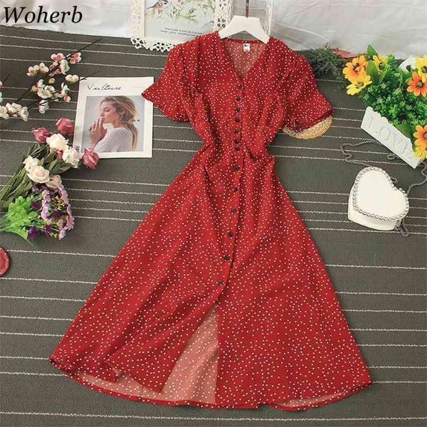 women dress summer korean clothes print polka dot single breasted vestidos high waist v-neck big swing dresses 92523 210519, Black;gray
women dress summer korean clothes print polka dot single breasted vestidos high waist v-neck big swing dresses 92523 210519, Black;gray