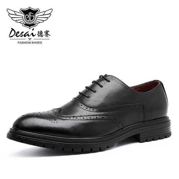 dress shoes 2021 men leather casual genuine split fashion designer luxury brogue formal business, Black
dress shoes 2021 men leather casual genuine split fashion designer luxury brogue formal business, Black