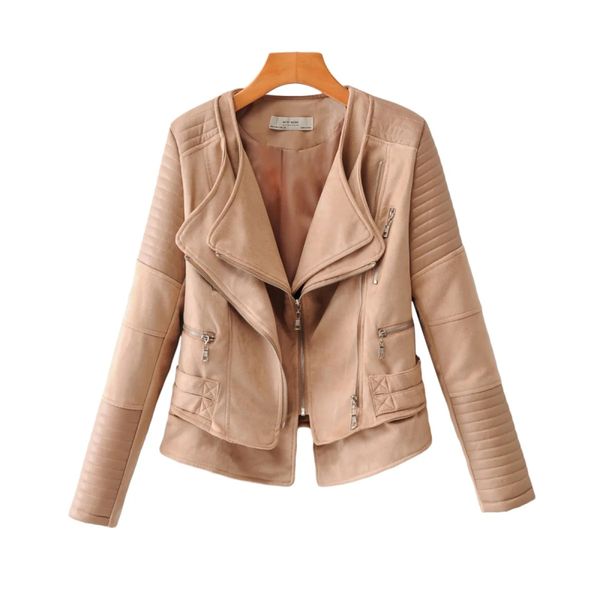 cool ladies pu leather jackets autumn zippers women coats female fahion short jacket vintage girls overcoats 210427, Black
cool ladies pu leather jackets autumn zippers women coats female fahion short jacket vintage girls overcoats 210427, Black