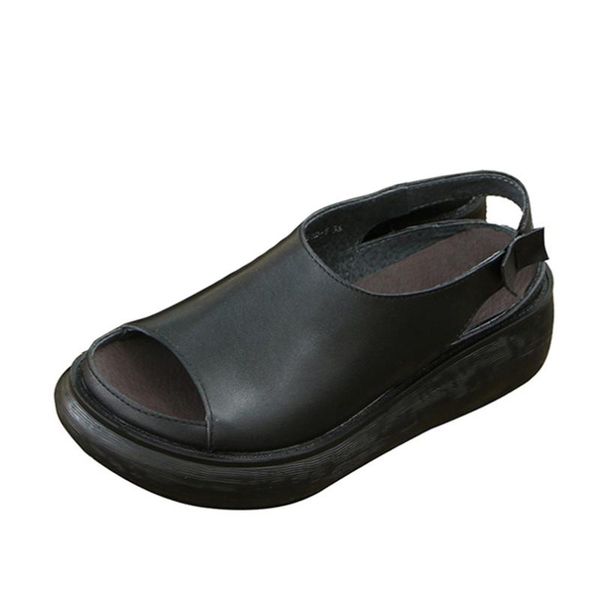 dress shoes summer sandals women genuine leather thick heel platform for handmade retro flip flop, Black
dress shoes summer sandals women genuine leather thick heel platform for handmade retro flip flop, Black