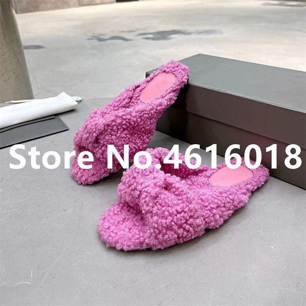 slippers 2021 autumn winter mules brand desginer slides casual shoes flats wool fur slipper, Black
slippers 2021 autumn winter mules brand desginer slides casual shoes flats wool fur slipper, Black
