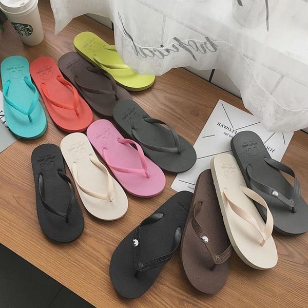 slippers simple solid color comfortable women summer korean fashion casual wear non-slip couple flip flops breathable beach q080, Black
slippers simple solid color comfortable women summer korean fashion casual wear non-slip couple flip flops breathable beach q080, Black