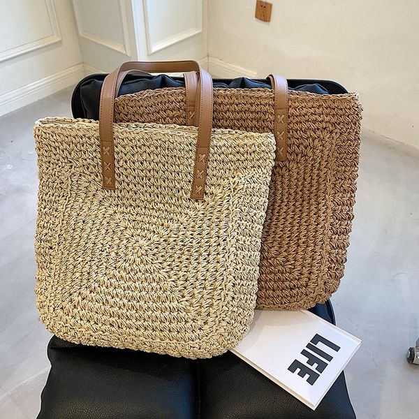 evening bags fashion rattan women shoulder woven female handbags large capacity summer beach straw casual big tote purses 2021
evening bags fashion rattan women shoulder woven female handbags large capacity summer beach straw casual big tote purses 2021