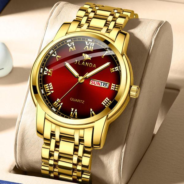 wristwatches jlanda mens quartz calendar watches stainless band wrist for male business design waterproof simple luminous clock, Slivery;brown
wristwatches jlanda mens quartz calendar watches stainless band wrist for male business design waterproof simple luminous clock, Slivery;brown