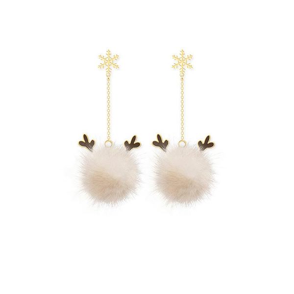 dangle & chandelier autumn and winter christmas earrings snowflake antlers lovely girl mink hair ball sweet little fresh tide, Silver
dangle & chandelier autumn and winter christmas earrings snowflake antlers lovely girl mink hair ball sweet little fresh tide, Silver