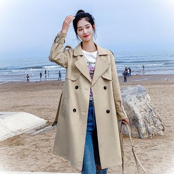 women's trench coats aelegantmis women casual long coat with sashes double breasted windbreaker 2021 chic office ladies outerwear, Tan;black
women's trench coats aelegantmis women casual long coat with sashes double breasted windbreaker 2021 chic office ladies outerwear, Tan;black