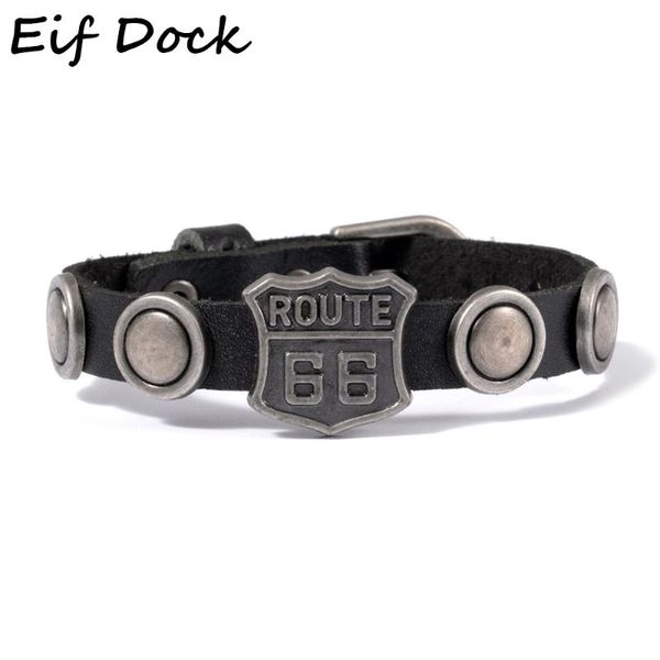 eif dock fashion men's leather bracelet with route 66 road sign motorcycle biker rider black bangles males jewelry dropship charm brace, Golden;silver
eif dock fashion men's leather bracelet with route 66 road sign motorcycle biker rider black bangles males jewelry dropship charm brace, Golden;silver