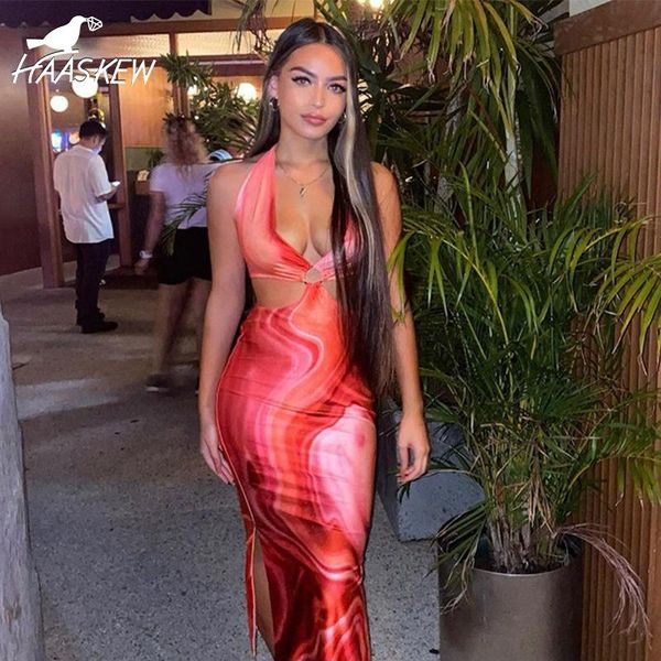 casual dresses haaskew tie dye summer dress women waist cut out backless halter robe 2021 festival clubwear bodycon party maxi, Black;gray
casual dresses haaskew tie dye summer dress women waist cut out backless halter robe 2021 festival clubwear bodycon party maxi, Black;gray
