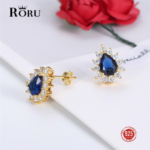 100% 925 sterling silver zircon earrings for women deep blue cz exquisite stud gift wedding jewelry, Golden;silver
100% 925 sterling silver zircon earrings for women deep blue cz exquisite stud gift wedding jewelry, Golden;silver