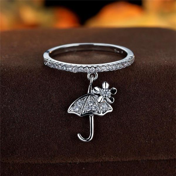wedding rings luxury female crystal flower pendant ring trendy gold silver color engagement charm zircon umbrella for women, Slivery;golden
wedding rings luxury female crystal flower pendant ring trendy gold silver color engagement charm zircon umbrella for women, Slivery;golden