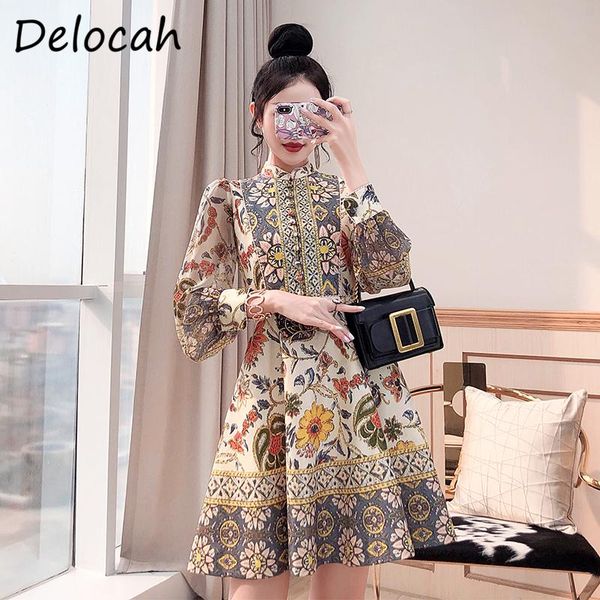 casual dresses delocah women autumn fashion designer party short dress lantern sleeve button vintage printed ladies a-line vestidos, Black;gray
casual dresses delocah women autumn fashion designer party short dress lantern sleeve button vintage printed ladies a-line vestidos, Black;gray