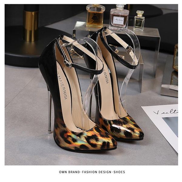 nightclub metal heel ultra-high fine heels single-shoe big size women's shoes goods pumps dress, Black
nightclub metal heel ultra-high fine heels single-shoe big size women's shoes goods pumps dress, Black