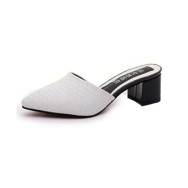 slippers spring summer pointed toe women fashion block heels sandals ladies slides big size white black woman shoes
slippers spring summer pointed toe women fashion block heels sandals ladies slides big size white black woman shoes