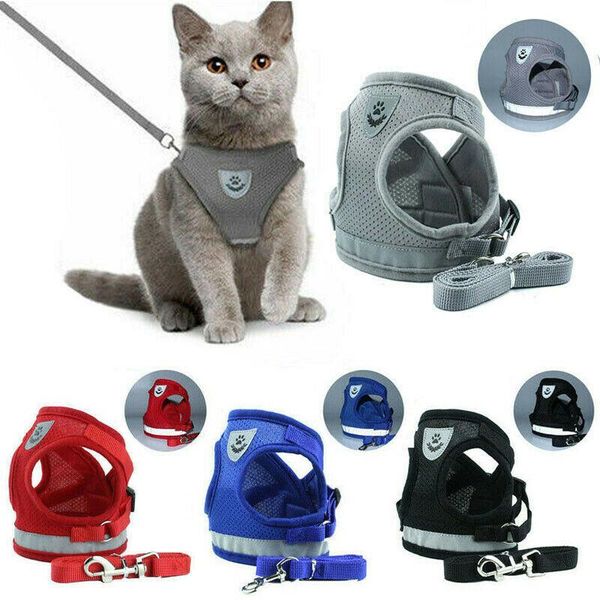 dog collars & leashes pet cat mesh adjustable harness vest walking lead leash puppy dogs collar
dog collars & leashes pet cat mesh adjustable harness vest walking lead leash puppy dogs collar