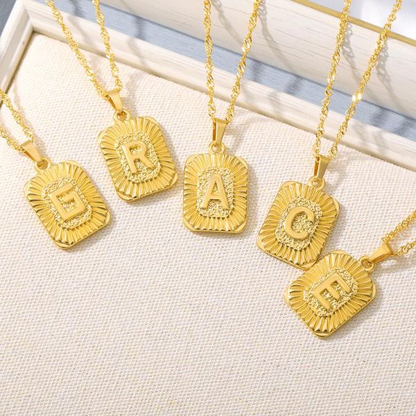 pendant necklaces initial letter necklace square letters for women men fashion gold name link chain jewelry accessories gifts, Silver
pendant necklaces initial letter necklace square letters for women men fashion gold name link chain jewelry accessories gifts, Silver