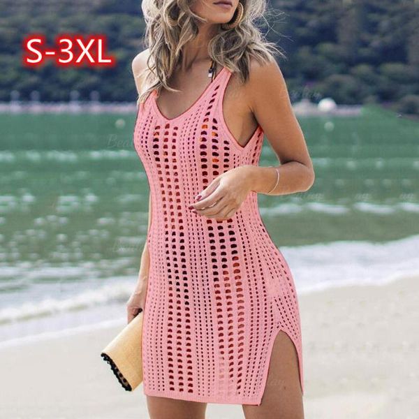 women's swimwear arrival hollow out beach dress women s-3xl v neck sleeveless crochet swimsuit cover up vestidos female bathing suit, White;black
women's swimwear arrival hollow out beach dress women s-3xl v neck sleeveless crochet swimsuit cover up vestidos female bathing suit, White;black