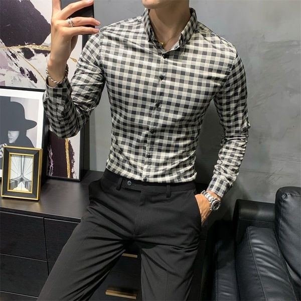 men's casual shirts british men's long sleeved plaid shirt, printed gray, large, formal, business, White;black
men's casual shirts british men's long sleeved plaid shirt, printed gray, large, formal, business, White;black