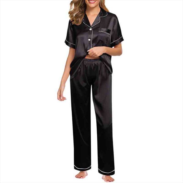 plus size pajamas nightwear pajama womens sleepwears two piece set and pants satin pyjamas loungewear silk sets, Black;red
plus size pajamas nightwear pajama womens sleepwears two piece set and pants satin pyjamas loungewear silk sets, Black;red