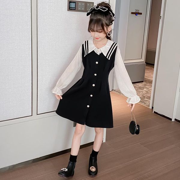 girl's dresses children princess dress little girl long sleeve lapel button style slim fit casual spring patchwork kids for girls, Red;yellow
girl's dresses children princess dress little girl long sleeve lapel button style slim fit casual spring patchwork kids for girls, Red;yellow