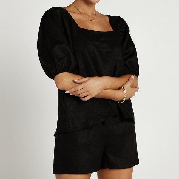 women's tracksuits summer 2 piece sets women casual shorts set puff sleeve solid loungewear loose and elastic waist jogging femme, Gray
women's tracksuits summer 2 piece sets women casual shorts set puff sleeve solid loungewear loose and elastic waist jogging femme, Gray