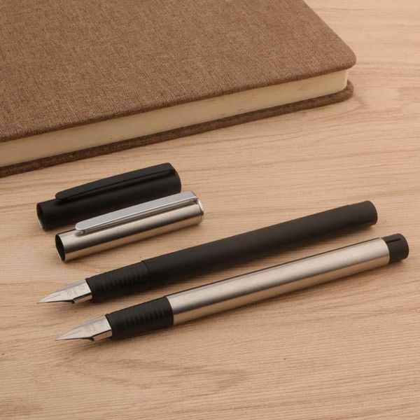 fountain pens 2021 classic stainless steel pen frosted black ef f stationery office school supplies writing ink
fountain pens 2021 classic stainless steel pen frosted black ef f stationery office school supplies writing ink